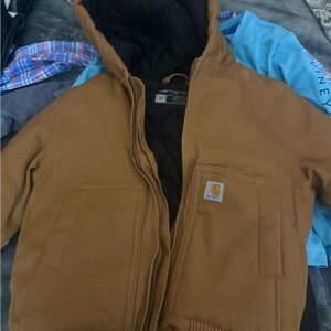 Carhartt Tan Hooded Jacket